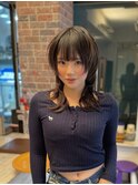 ウルフエクステ　レイヤーエクステ　編み込み30 ミニウルフ
