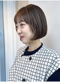【ミニボブ×ハイライトカラー】