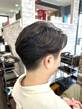 ヘアーメイクロージー 八軒店 (HAIR MAKE ROSY) ツイストスパイラルパーマツーブロックマッシュメッシュフェード