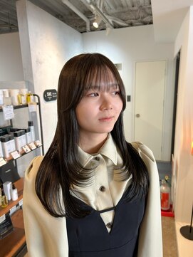 シー.(SHE.) 【SHE.】レイヤーカット/オリーブ/ブラウン/ブリーチなしカラー