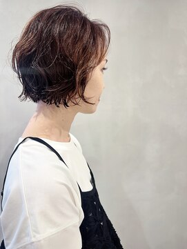 ラトリエコンタン(L´atelier Content) 【shima】外はねナチュラルパーマ/ゆるふわパーマ/ミニボブ