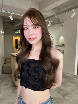 ボタン ハカタ(VOTAN hakata) 【NAO】レイヤーカット/韓国ヘア/ブリーチなし/ヘーゼルベージュ