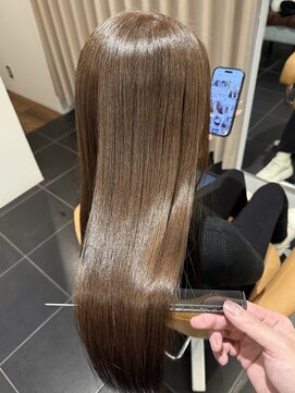 オリーブグレージュ オリーブカラー ブリーチなし つるりんちょ