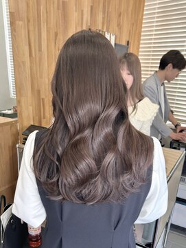 ネオリーブウリ 二子玉川店(Neolive uri) ミディアムヘア暗めカラーデザインカラーフェイスフレーミング