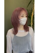 ブランチ(branch)&nbsp;「周りと差がつく」ピンクベージュの抜け感ミディレイヤーウルフ