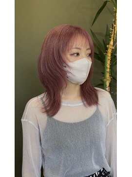ブランチ(branch) 「周りと差がつく」ピンクベージュの抜け感ミディレイヤーウルフ