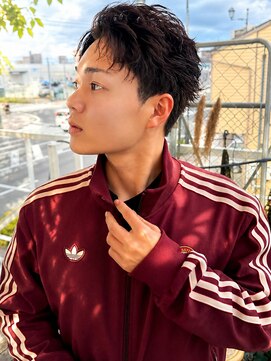 ユイマァルスロウ 岡山(YUIMARLSLOW) 岡山メンズサロン20代30代40代刈り上げショートニュアンスパーマ