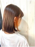 アンブレラカラー前髪クールショートイメチェン