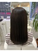 ダークパープル/ナチュラルショート/夏のヘアアレンジ/津田沼