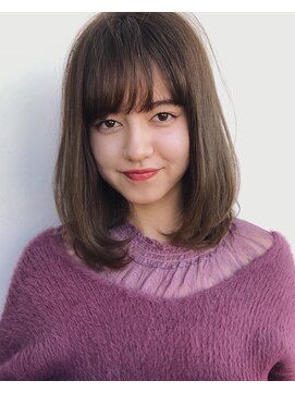 ガーデントウキョウ(GARDEN Tokyo) 【GARDEN 田中麻由】うるつやアッシュグレージュしっとりミディ