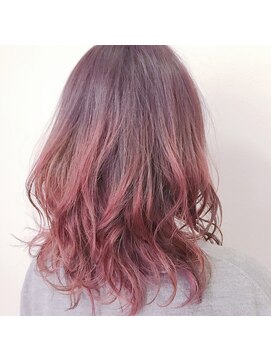 ロアークヘアー(LOARK HAIR) 【LOARK】バイオレットピンクグラデーション♪＃ウルフカット