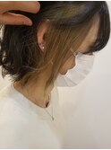 ボブ×インナーカラー