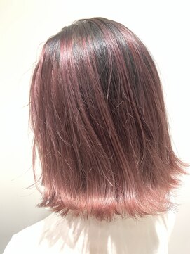 エイト オカチ 上野御徒町店(EIGHT okachi) ピンクベージュ＆切りっぱなし