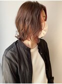 フェイスフレーミング ピーチピンク @sarina