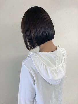 ヘアースタジオゼン アドバンス(hair studio Zen advance) 結べるギリギリの切りっぱなしボブ