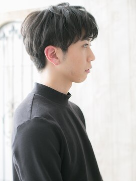 メンズヘア ビーセカンド 草加店(MENS HAIR B-2) マットな質感◎黒髪ニュアンスマッシュ束感カットL
