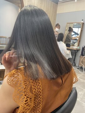 カノエ 福岡香椎店(canoe) 韓国スタイル/艶髪/ブラウン/髪質改善縮毛矯正/香椎/千早