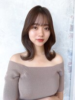 アフロート ルヴア(AFLOAT RUVUA)&nbsp;るなstyle くびれヘア 韓国風ミディアム 20代30代40代 新宿