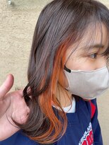 ジェリカヘアー サンフラワー通り(Jlica hair) がっつり見せたい！インナーオレンジ！