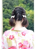 #ヘアセット #ツインテール #リボン #編み込み #可愛い