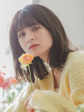 マロウイヴ(mallow eve) ぱっつん前髪/ボブ/アースカラー/グレージュアッシュ