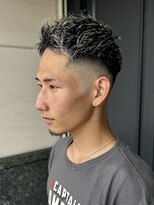 エクファフォーメン(EX-FA FOR MEN)&nbsp;カルマパーマ/ベリーショート/ダークアッシュ/ニュアンスパーマ