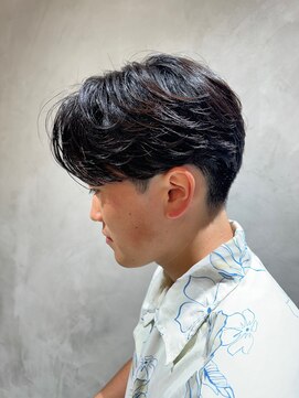 ニコ トウキョウ ヨコハマ(nico) メンズ/センターパート/ニュアンスパーマ