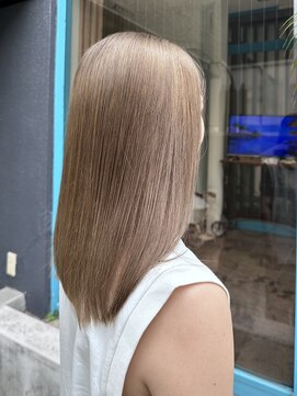 ヘアーメイクオズ(hair make O/S) ハイトーン/ナチュラル/大人/ミルクティー/髪質改善