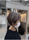 大人白髪ぼかしグレージュ