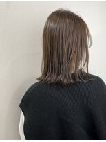 アドラーブル ココロ 新潟(adorable CoCoLo)&nbsp;大人美人外ハネボブショコラアッシュ前髪小顔カットモテ髪