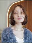20代30代大人かわいい小顔くびれレイヤーカット韓国レイヤーボブ