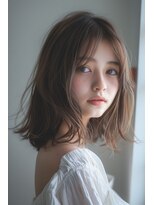 ラナ 新宿(lana)&nbsp;こなれミディ/顔まわり/シアーグレージュ【lana hair/新宿】