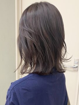 パークレーン アイス イヴェン(park lane ICI yeven) 名古屋レイヤーカットミディアムグレージュハッシュカット矢場町