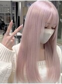 ペールピンク/ブリーチ/エクステ