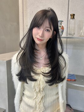 フェブ(fev) 【fev_uran】frill  layer × dark grey