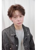 ニュアンスフェザーパーマショートセンターパートマッシュ仙台
