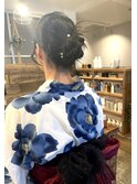 【松山/LAG】浴衣でもかわいいシニヨン♪