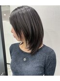 ミディアムヘアーレイヤーカット髪質改善　赤坂見附