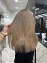 ラピス 渋谷本店(Lapis)&nbsp;ミルクティーベージュカラー/ケアブリーチ/髪質改善/韓国風