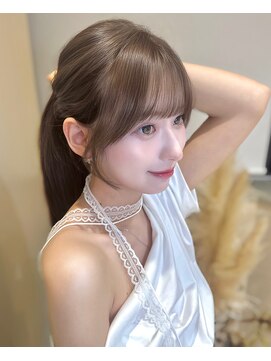 ロンドガーネット 池袋(Lond garnet) ミニウルフレイヤーカット顔周り前髪韓国ミディアムロング/池袋