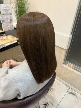 レイヤーロング美髪くびれワンカールシルキーベージュ