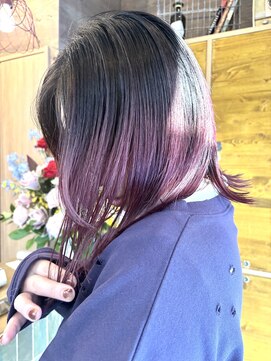 コモレビ(komorebi) 【八田瞳】ピンクバイオレット/グラデーション