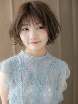 カバーヘア イヴ 戸頭店(COVER HAIR EVE)&nbsp;ダークグレージュ小顔抜け感ショートマッシュボブX戸頭30代40代