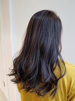 エイクス ヘア デザイン×美髪クリニック 千葉(AQs hair design)&nbsp;ローライトで立体感のあるブルー系のカラーリング