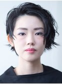 黒髪を生かしたウェットスタイリング