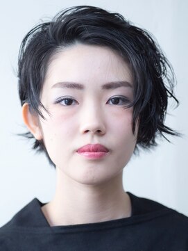 ダブル(DOUBLE) 黒髪を生かしたウェットスタイリング