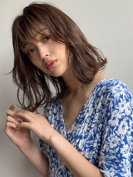 ブラウヘアアンドケア(care) 大人かわいいシースルーボブ&ウザバング