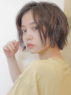 アグ ヘアー オアシス あやめ池南店(Agu hair oasis) 《Agu hair》無造作ウェットボブ