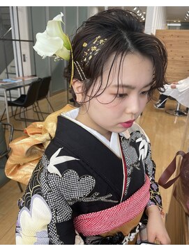 ムード マグ レーベル 南松本(MOOD Mag Label) 成人式/卒業式◎20代30代大人可愛い♪個性的生け花アレンジ