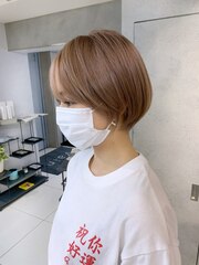 小顔ヘア/丸みショート/モテ髪カタログ/ショートヘア